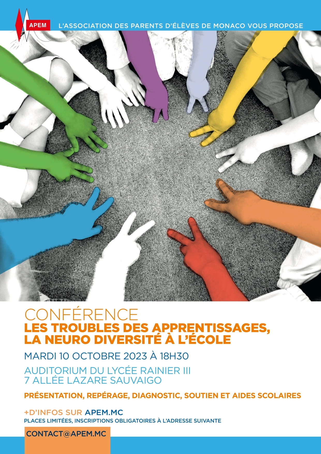 APEM - Conférence "Les troubles des apprentissages, la neuro diversité à l'école"